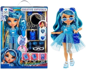 Rainbow High Crystal Skyler 11" Fashion Doll - Blue with DIY Crystal Accessory Kit - Kids Gift 8+