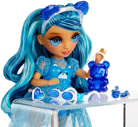 Rainbow High Crystal Skyler 11" Fashion Doll - Blue with DIY Crystal Accessory Kit - Kids Gift 8+