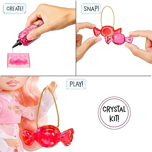 Rainbow High Creative Crystals Bella Pink Fashion Doll with Crystal Make Kit - Kids Gift