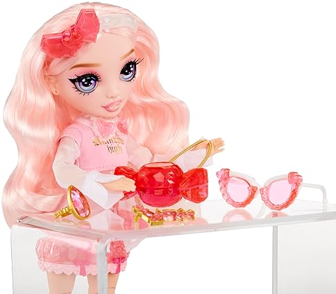 Rainbow High Creative Crystals Bella Pink Fashion Doll with Crystal Make Kit - Kids Gift