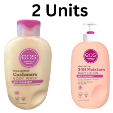 EOS Shea Better Pink Champagne Collection Body Wash & Lotion Set - 16 fl oz - Shea Butter & Oil for Soft Skin