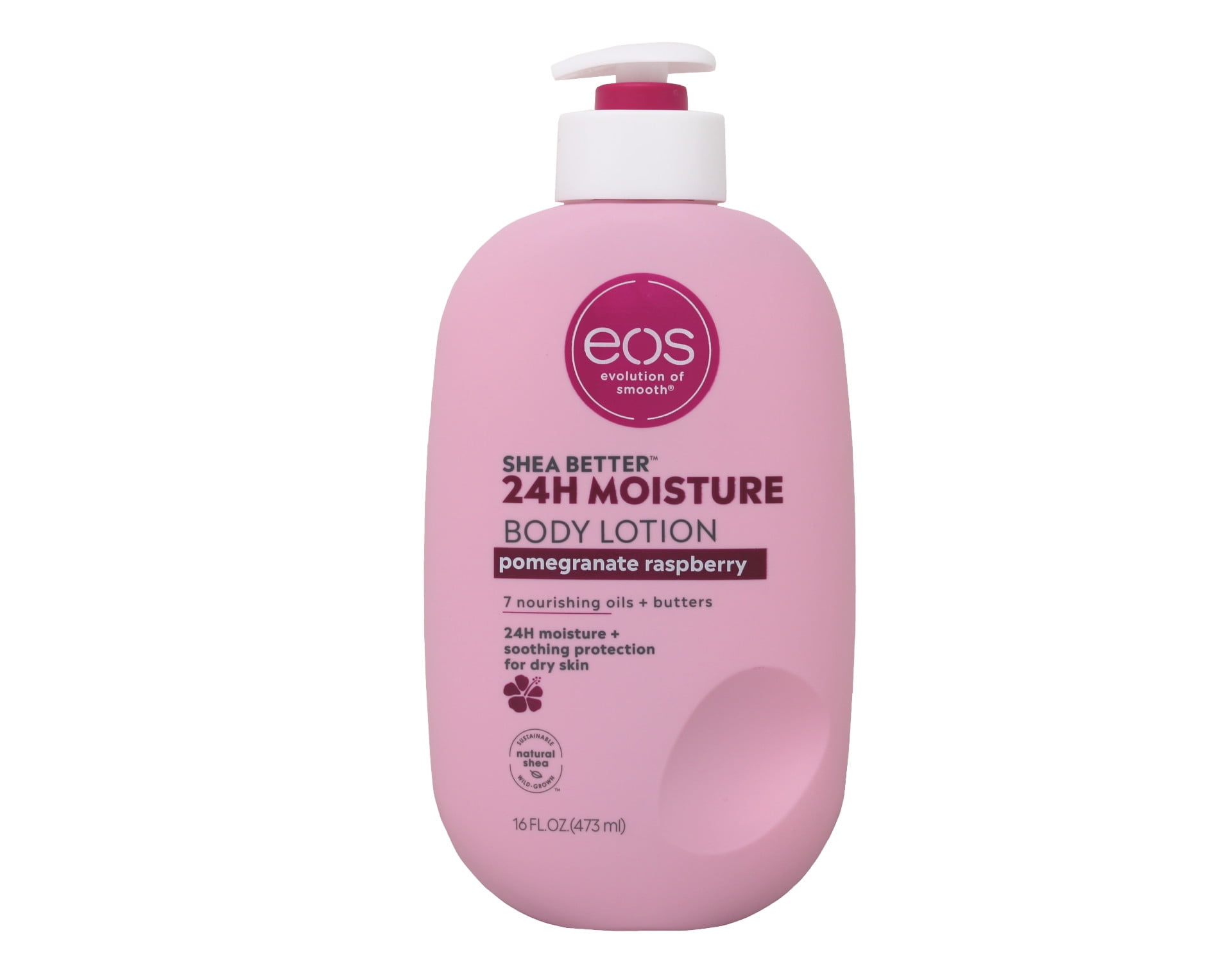 EOS Shea Better Moisturizing Body Lotion - Pomegranate Raspberry for Dry Skin - 16 fl oz
