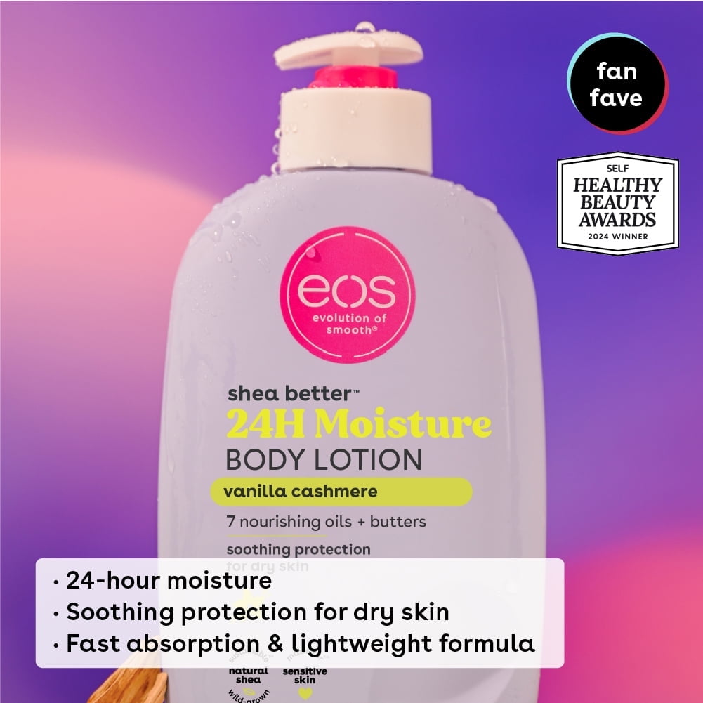 EOS Vanilla Cashmere Body Wash & Lotion Set - Luxurious Hydration for Soft Skin