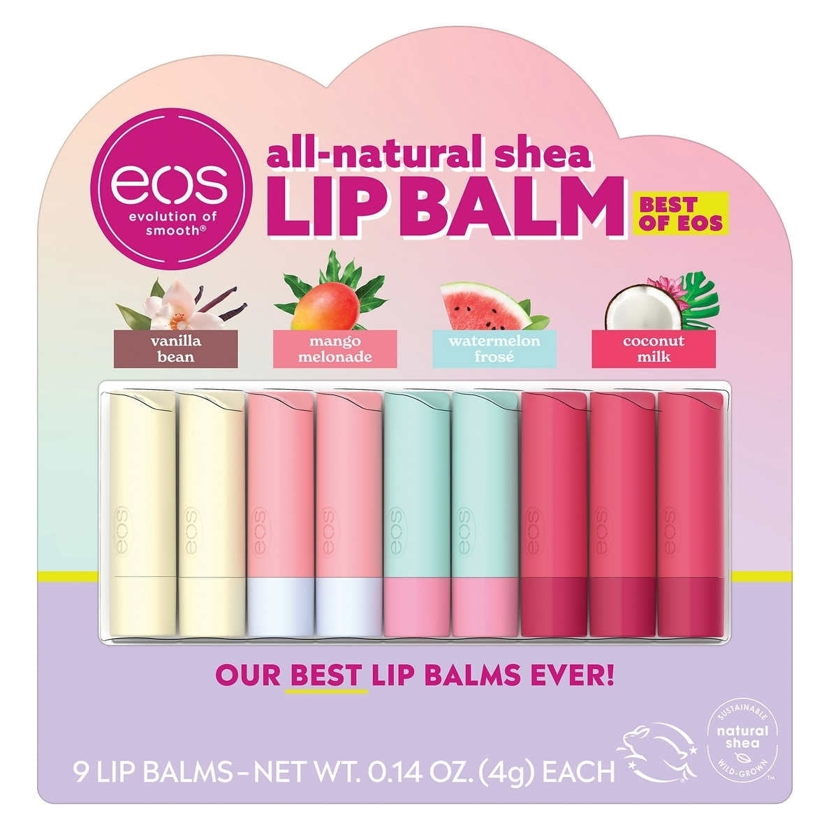 EOS Lip Balm Bundle - 9-Pack of Best-Selling Sticks
