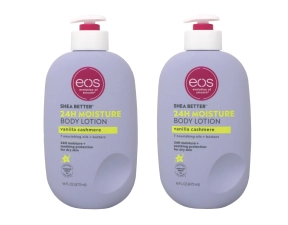 EOS Shea Better Body Lotion, Vanilla Cashmere 16 oz "2-Pack