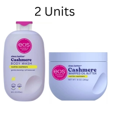 EOS Vanilla Cashmere Body Wash & Oil Body Butter Set - 16, 10 fl oz