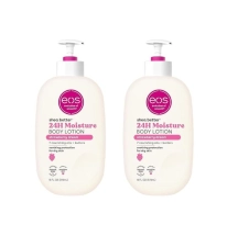 EOS Shea Better Body Lotion 16 fl oz, Strawberry Dream, 2 Pack for Dry Skin