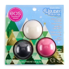 EOS Limited Edition Holiday Lip Balm Trio by EOS - Festive Lip Care Set