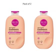 EOS Shea Better Cashmere Body Wash Pink Champagne 16 fl oz - Pack of 2