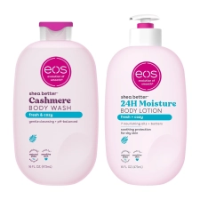 EOS Shea Better Cozy Collection: Hydrating Body Wash & Lotion Set, Shea Butter & Cashmere Proteins, 16oz x 2