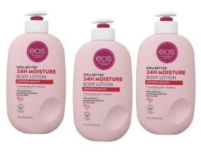 EOS Shea Better Body Lotion 3-Pack, Jasmine Peach 16 oz
