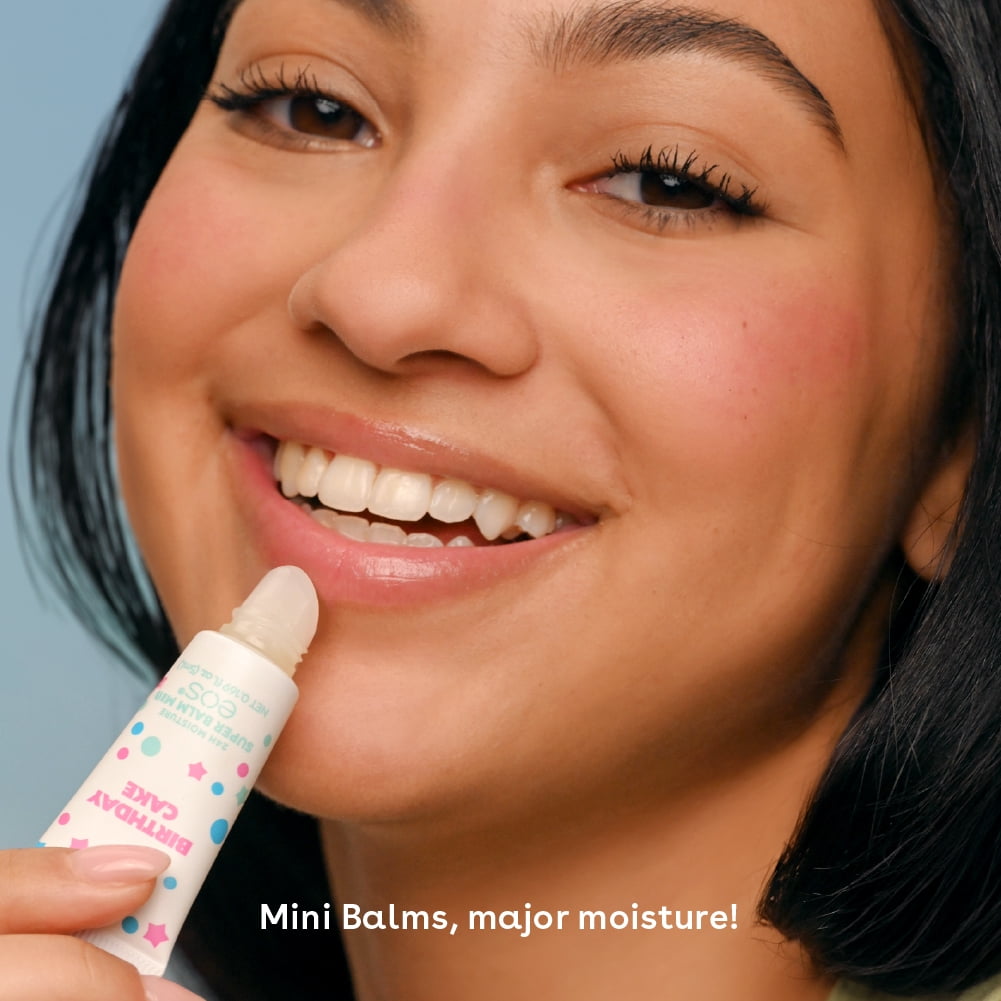 EOS Lip Sleeping Mask 3-Pack, 24H Moisture Super Balm Minis, Crème De La Crème - 0.169 fl oz"