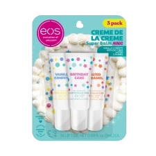 EOS Lip Sleeping Mask 3-Pack, 24H Moisture Super Balm Minis, Crème De La Crème - 0.169 fl oz"