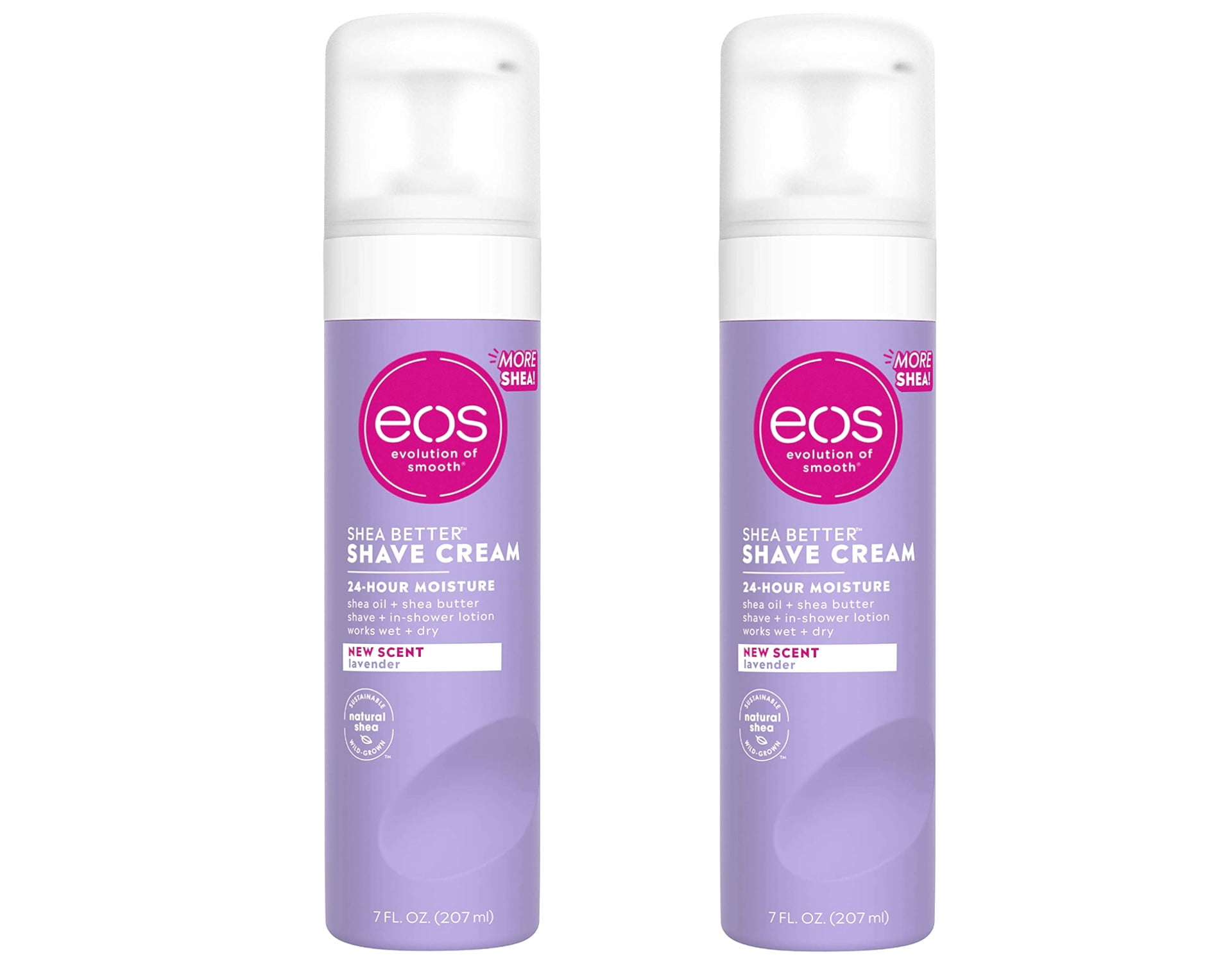 EOS Lavender Jasmine Shave Cream 7 Oz Each "2-Pack