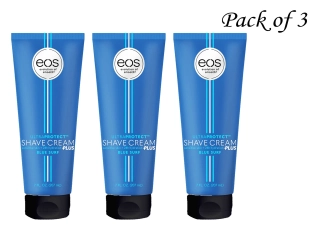 EOS UltraProtect™ Men's Shave Cream - Blue Surf, 7 fl oz (Pack of 3) for Sensitive Skin