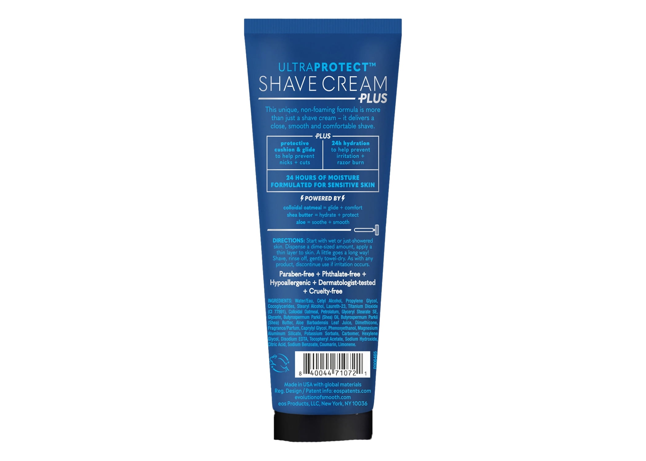 EOS UltraProtect™ Men's Shave Cream - Blue Surf, 7 fl oz (Pack of 3) for Sensitive Skin