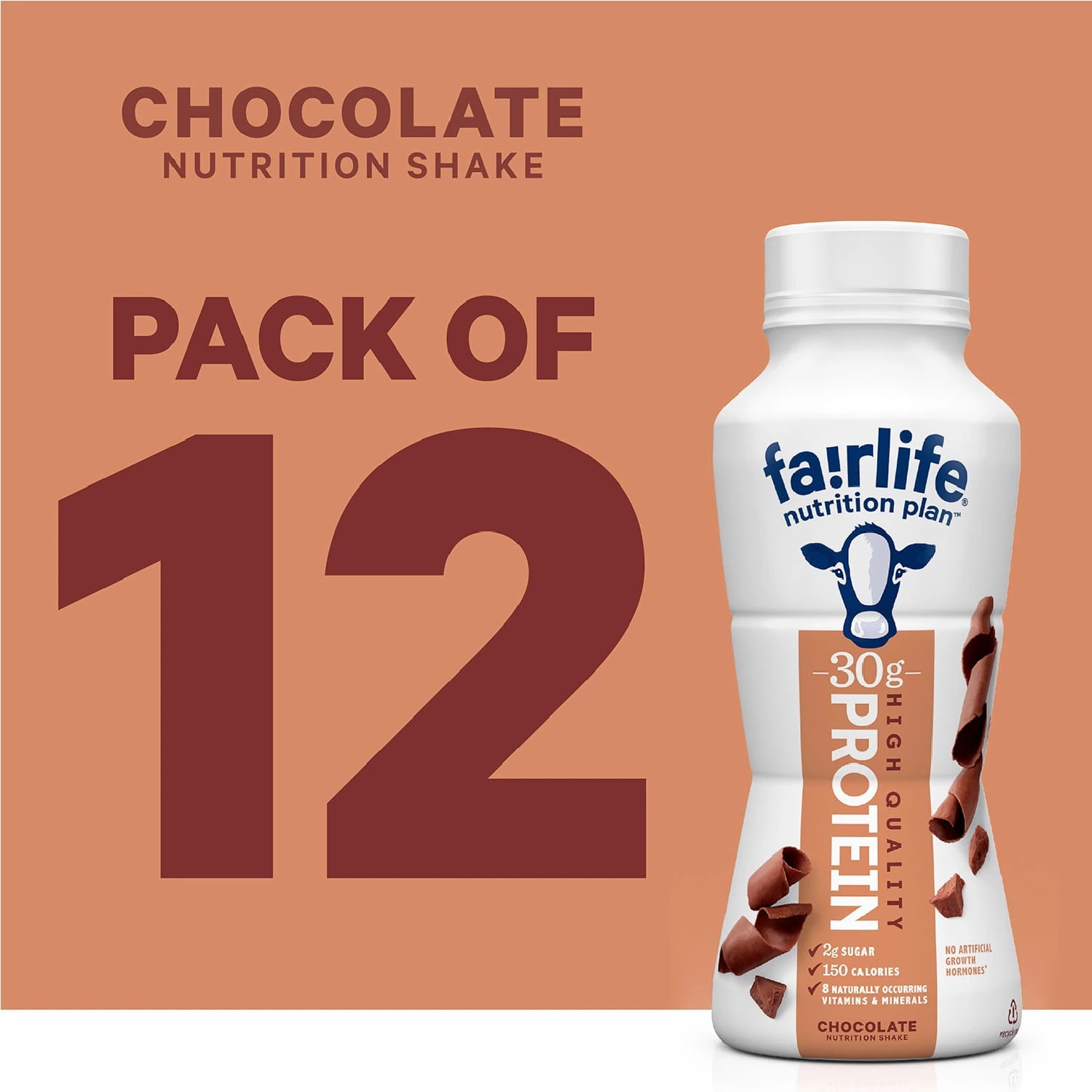Fairlife Nutrition Plan Chocolate Protein Shake, 30g (11.5 fl. oz., 12 pk.)