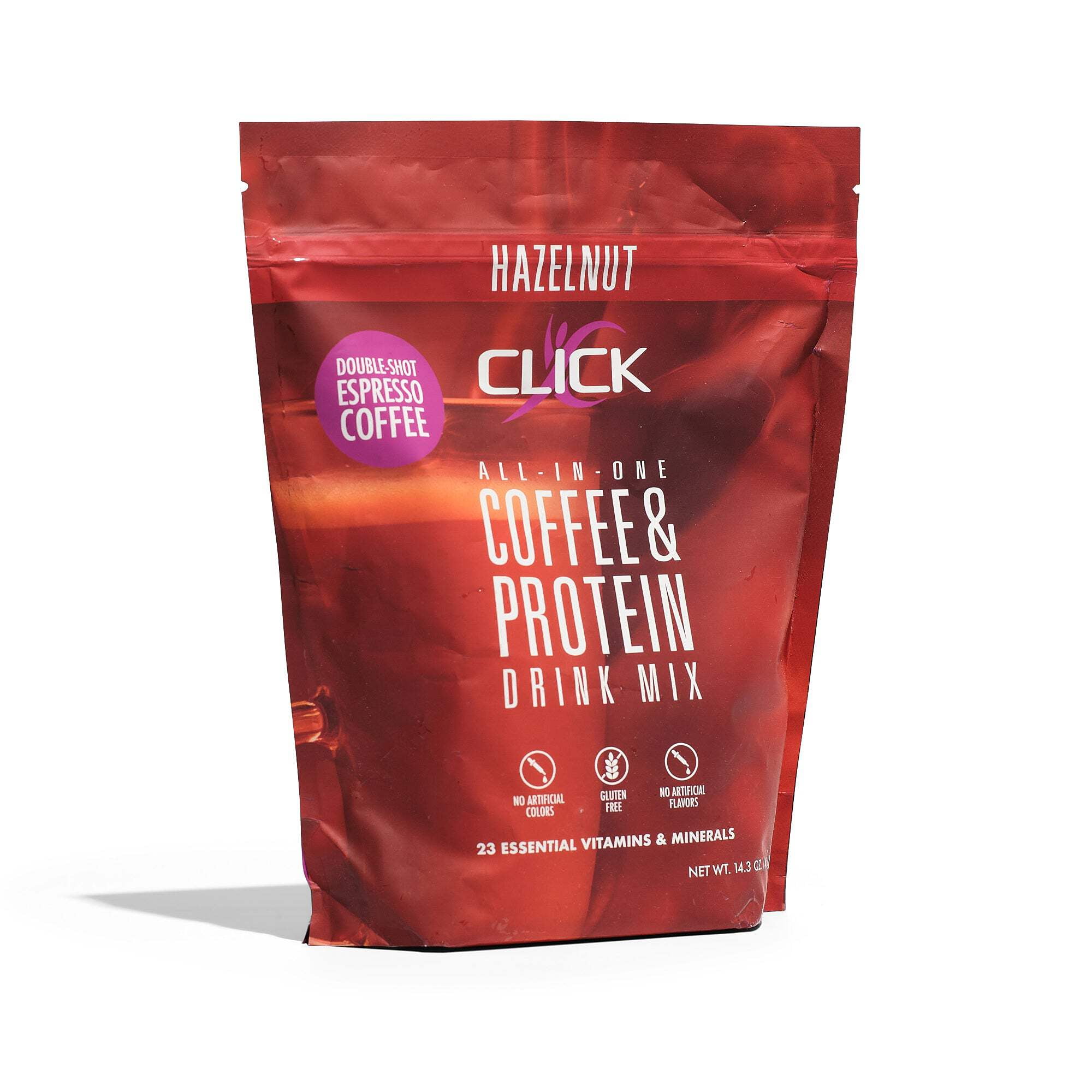 CLICK Mocha Coffee Protein Powder Meal Replacement - Energizing & Delicious