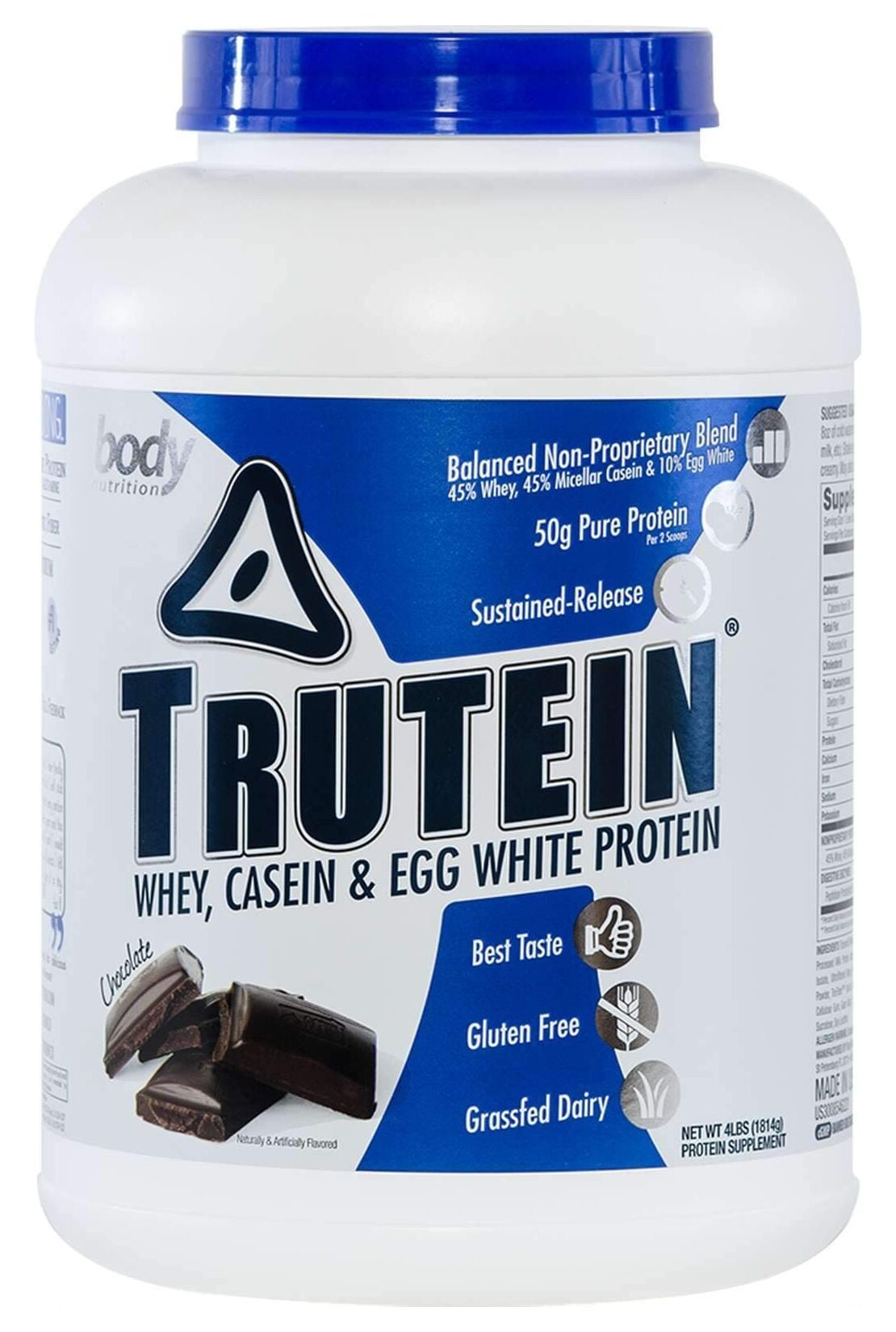 Body Nutrition Trutein Chocolate Protein Powder 4 lb. (1814g)