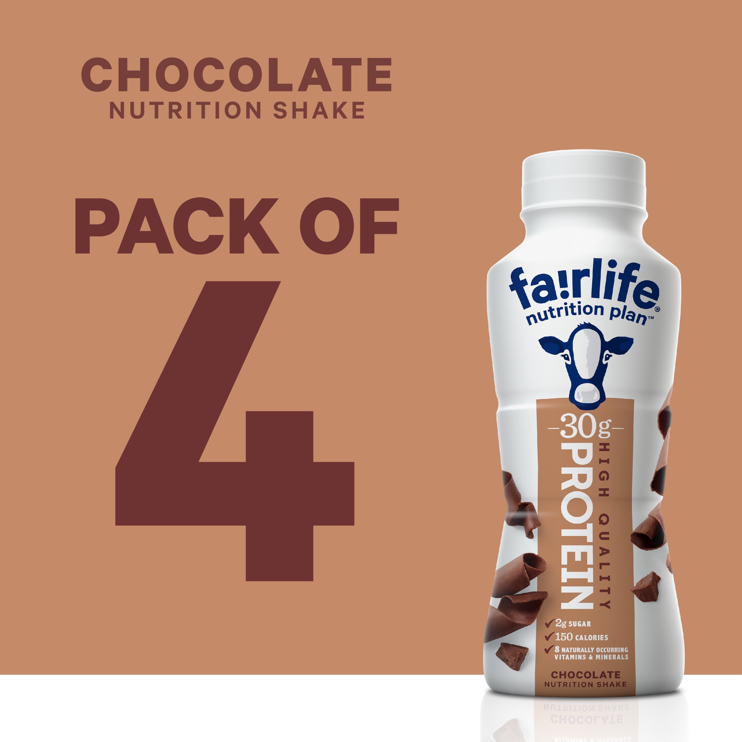 Fairlife Nutrition Plan Chocolate Drink 11.5 fl oz Bottles, 4-Pack