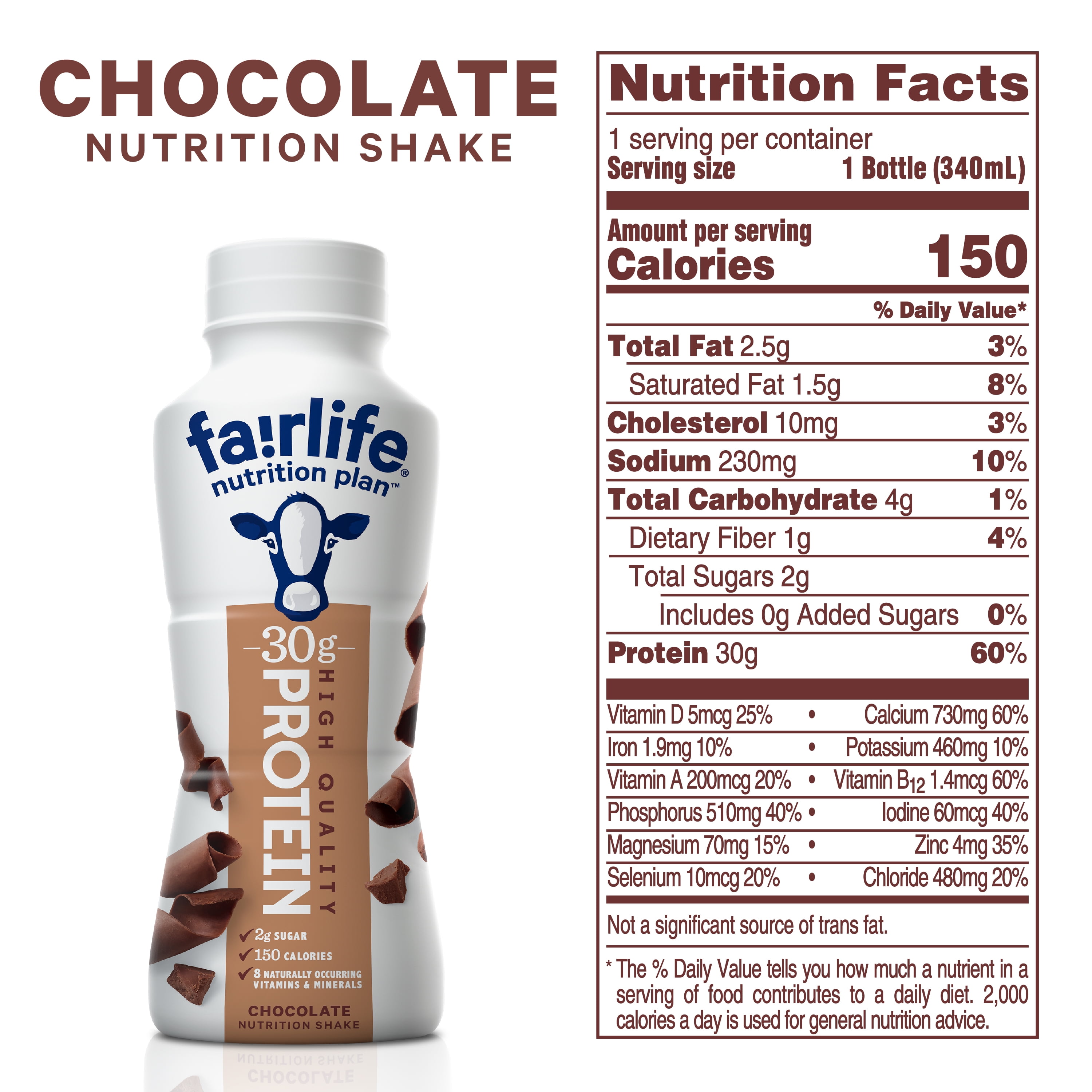 Fairlife Nutrition Plan Chocolate Drink 11.5 fl oz Bottles, 4-Pack