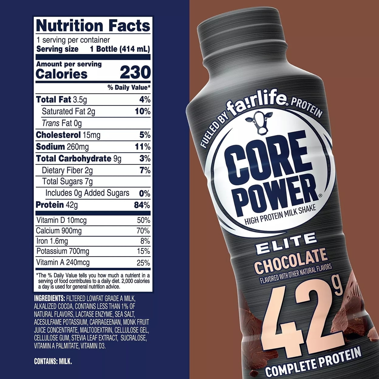 CORE POWER ELITE PROTEIN SHAKE 14 OZ X 10 PACK