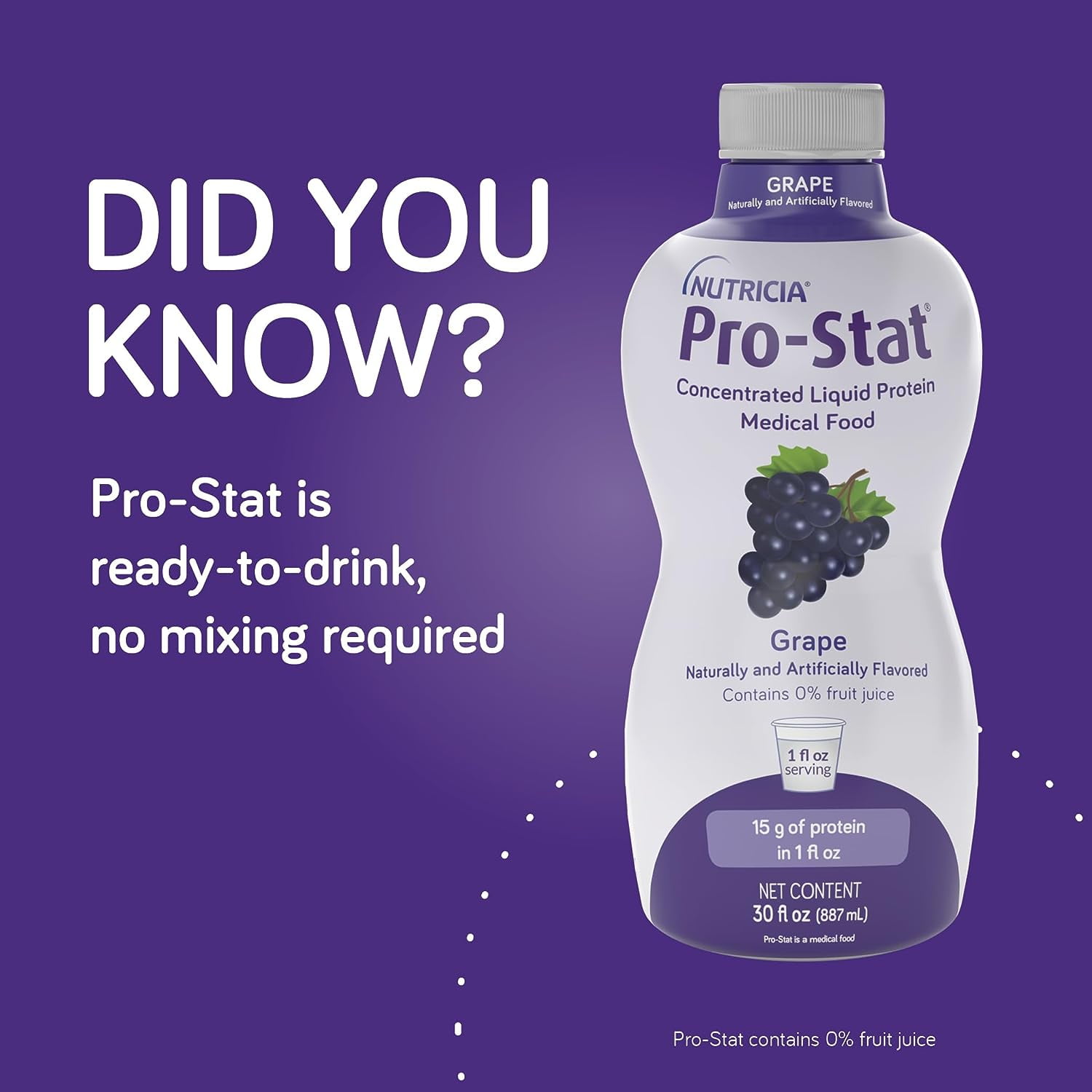 PRO-STAT LIQUID SUPPLEMENT, 30 FL OZ SUGAR-FREE GRAPE