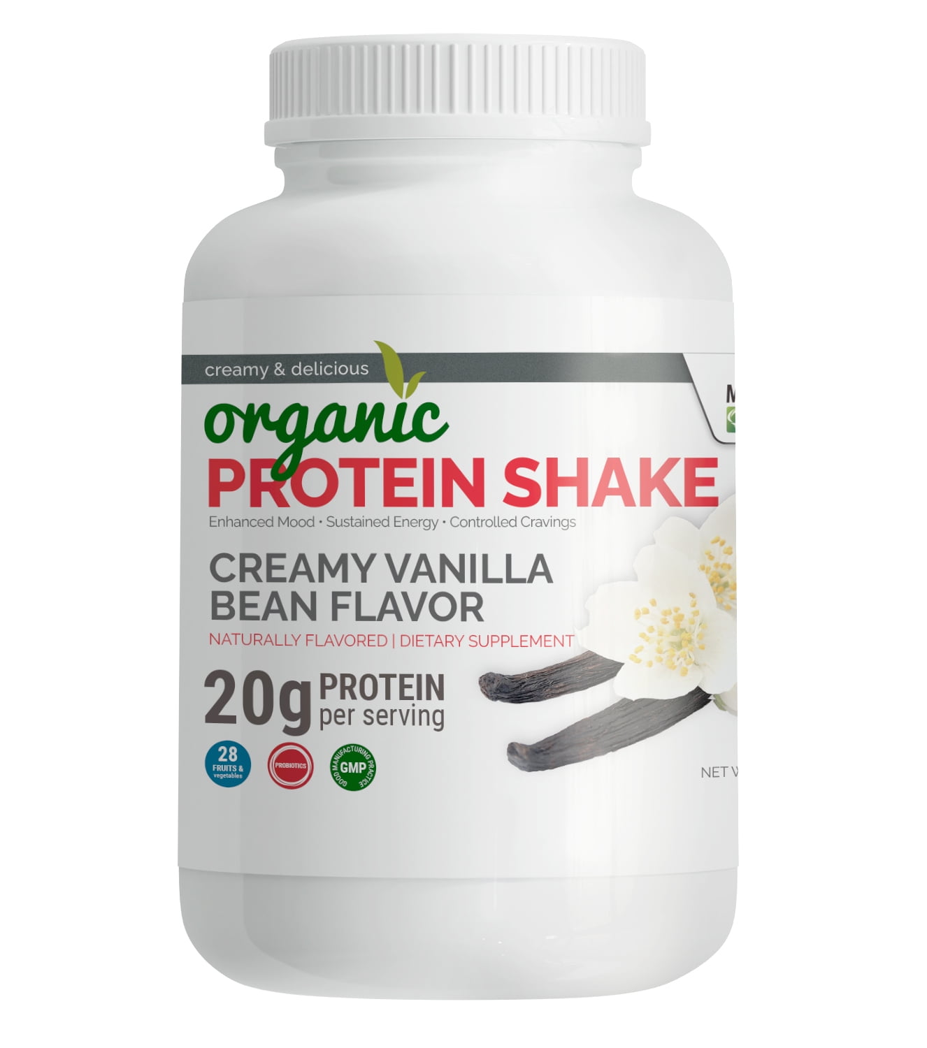 Maxımum Slim Organic Whey Protein Powder - Creamy Vanilla Fat Burning Shake