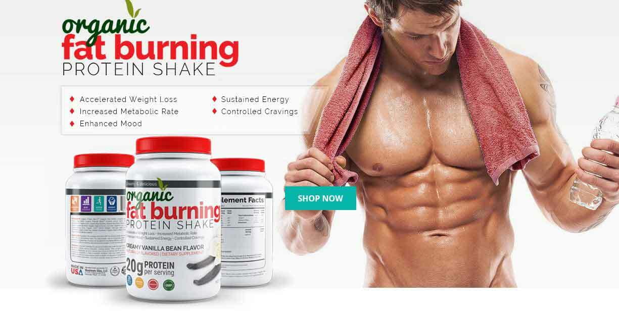 Maxımum Slim Organic Whey Protein Powder - Creamy Vanilla Fat Burning Shake