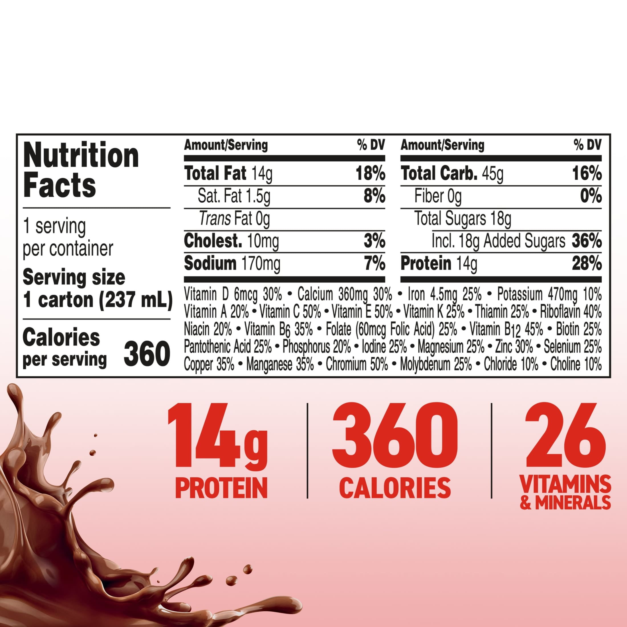 BOOST PLUS RICH CHOCOLATE PROTEIN SHAKE, 8 FL OZ, 12 PACK