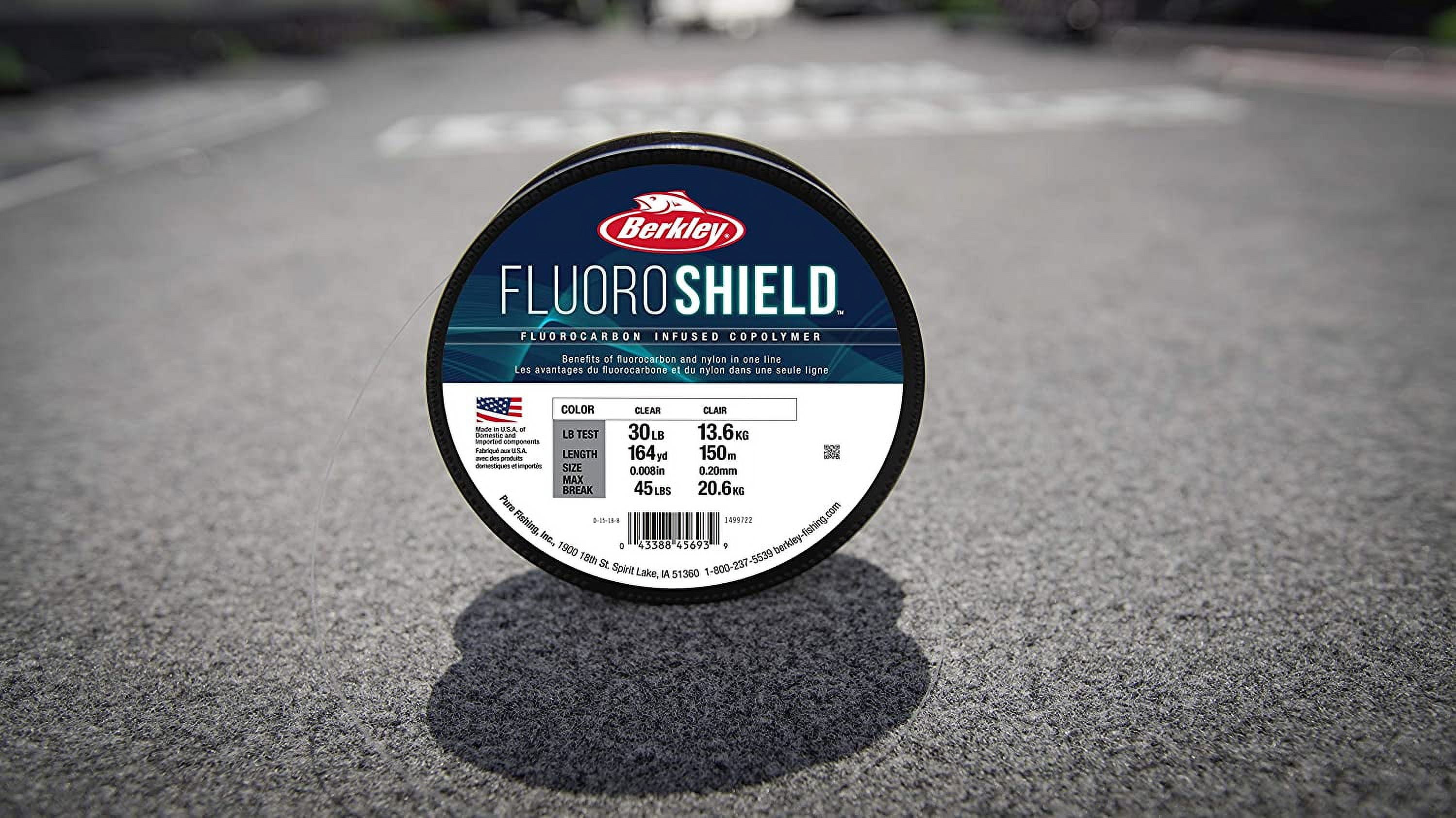 Berkley FluoroShield Clear 25lb 11.3kg Fishing Line - Premium Quality