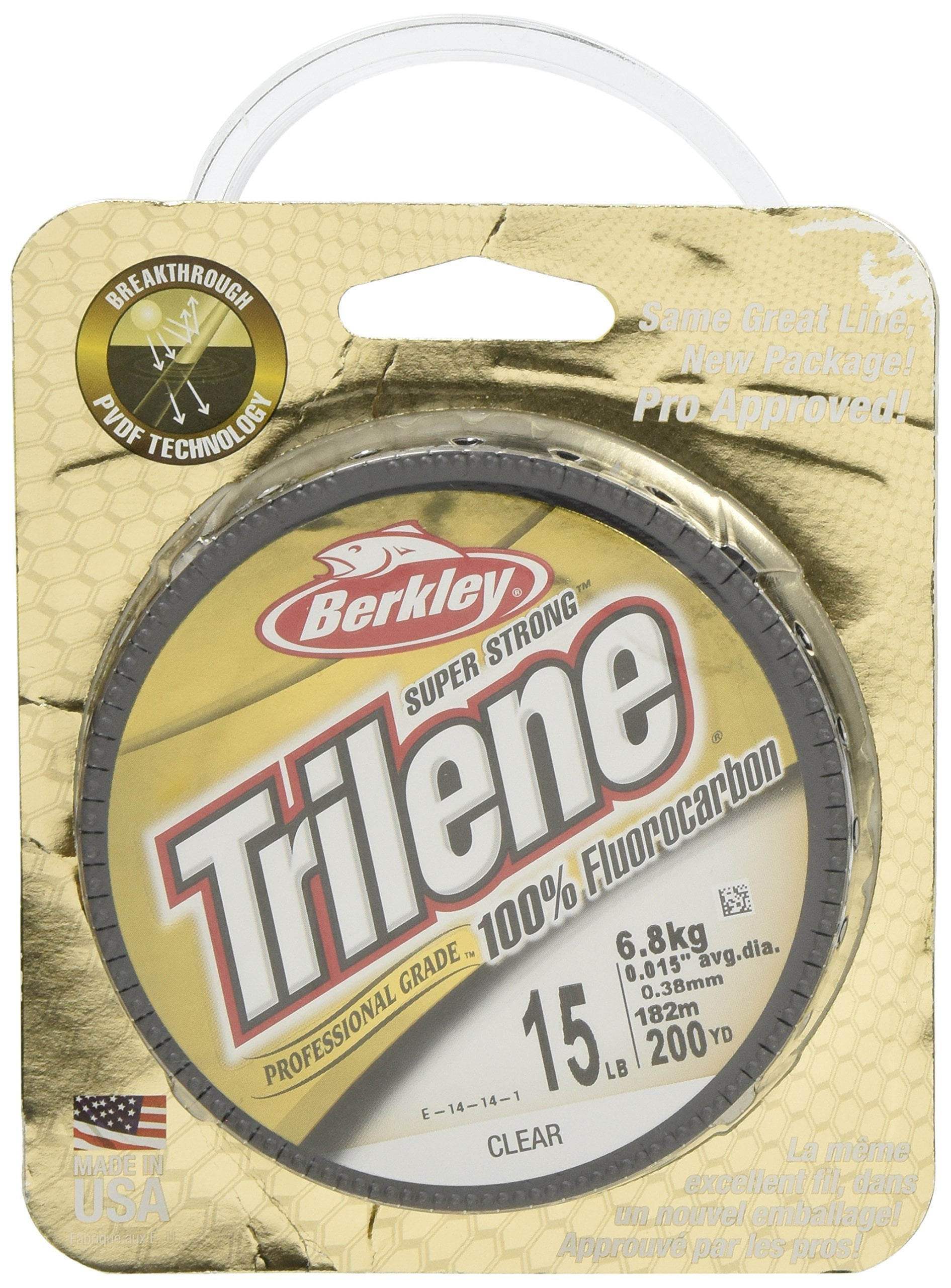 Berkley Trilene 100% Fluorocarbon Fishing Line, Clear, 8lb | 3.6kg