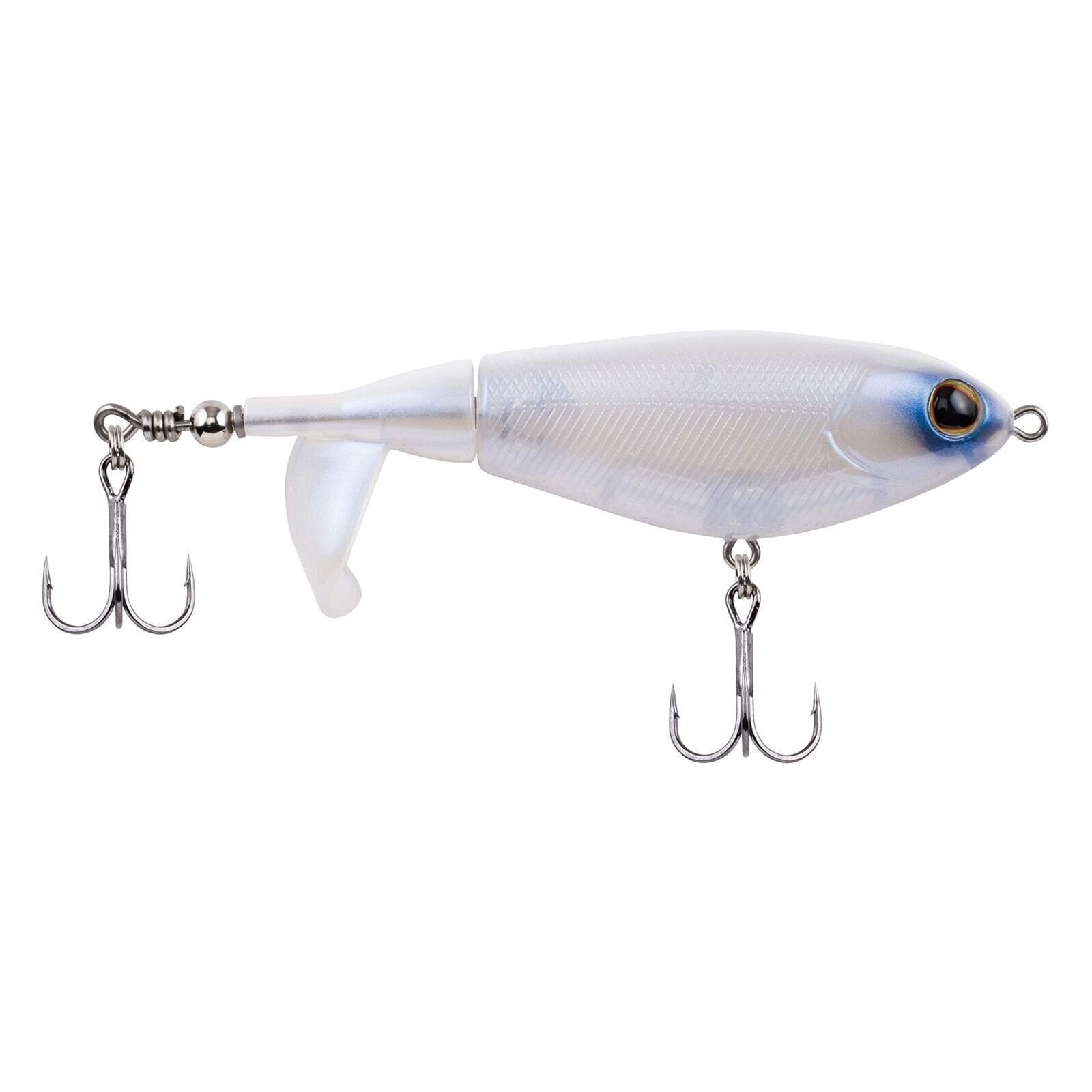 Berkley Choppo Topwater Fishing Lure, Ghost White, Size 75 - Perfect for Bass Fishing