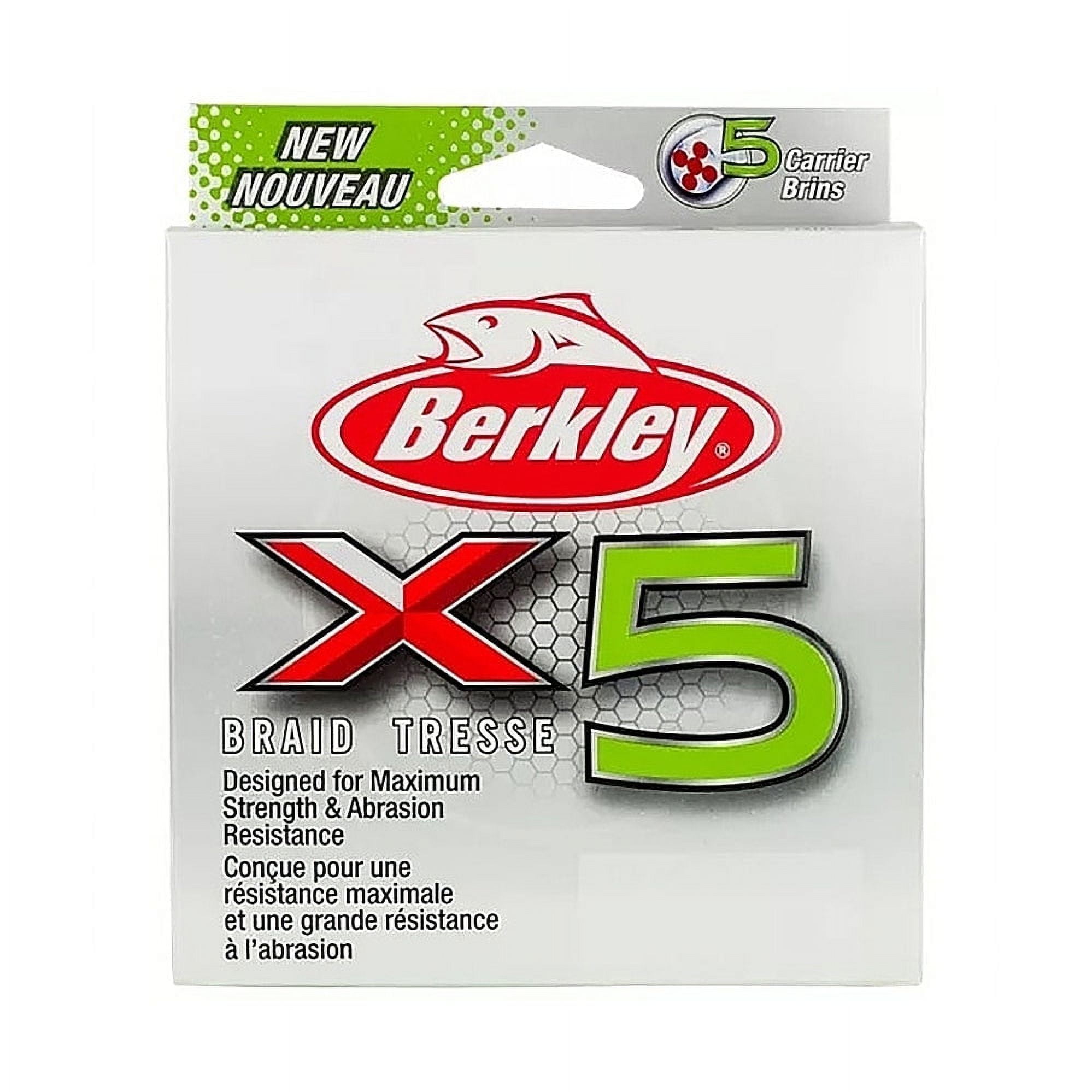 Berkley x5 Low-Vis Green 30-Pound Fishing Line Superline