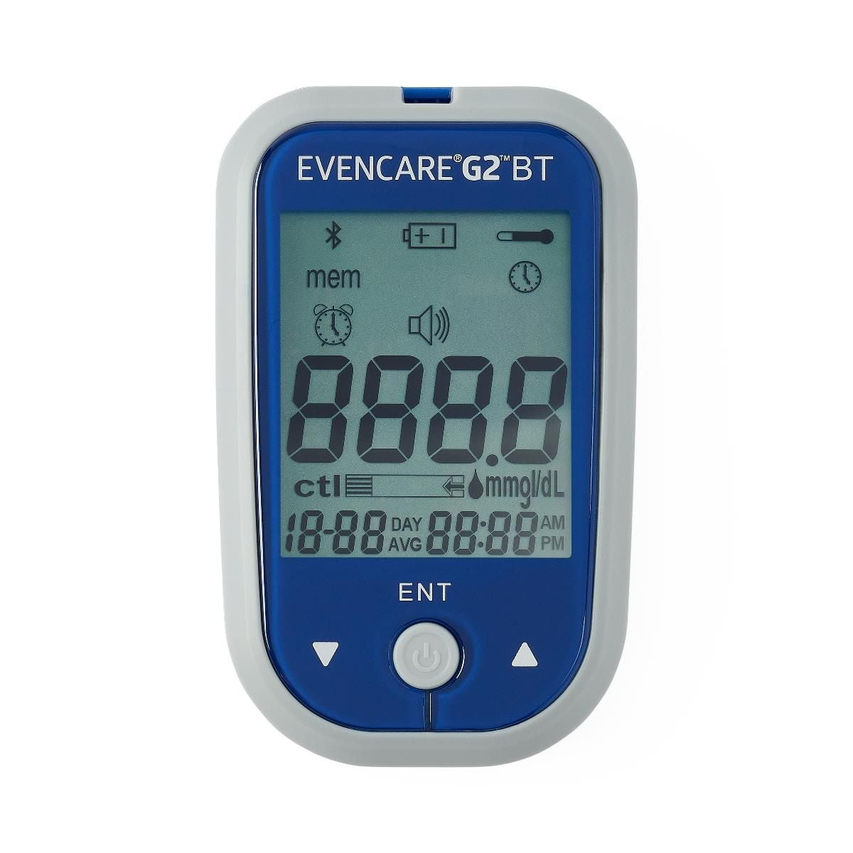 MEDLINE EVENCARE G2 BLUETOOTH BLOOD GLUCOSE MONITOR STARTER KIT