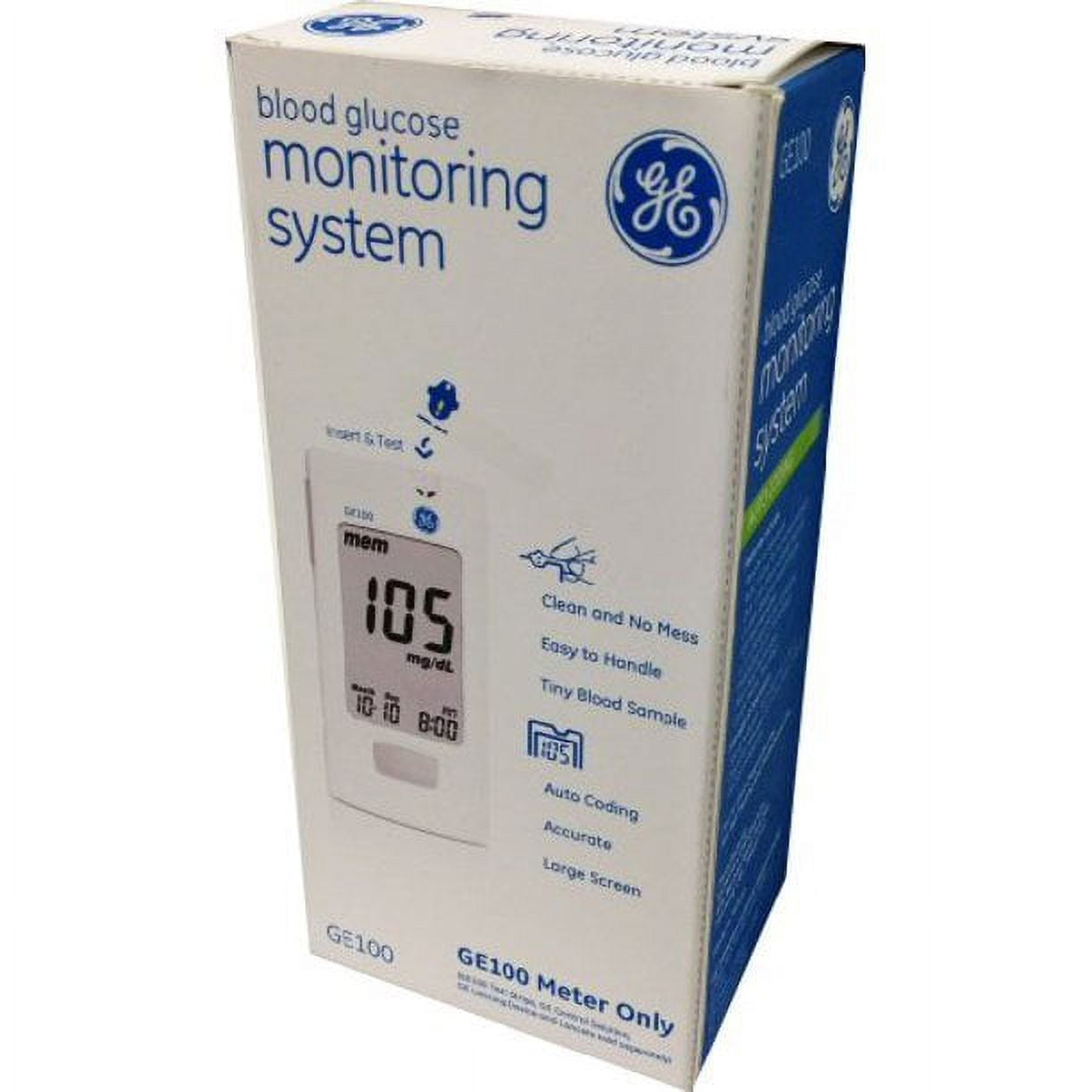 GE100 Blood Glucose Meter 2-Pack: Accurate Monitoring for Diabetes