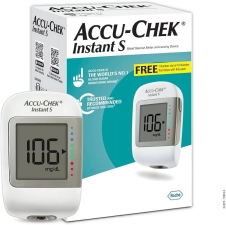 Accu-Chek Instant S Glucose Meter + 10 Free Strips