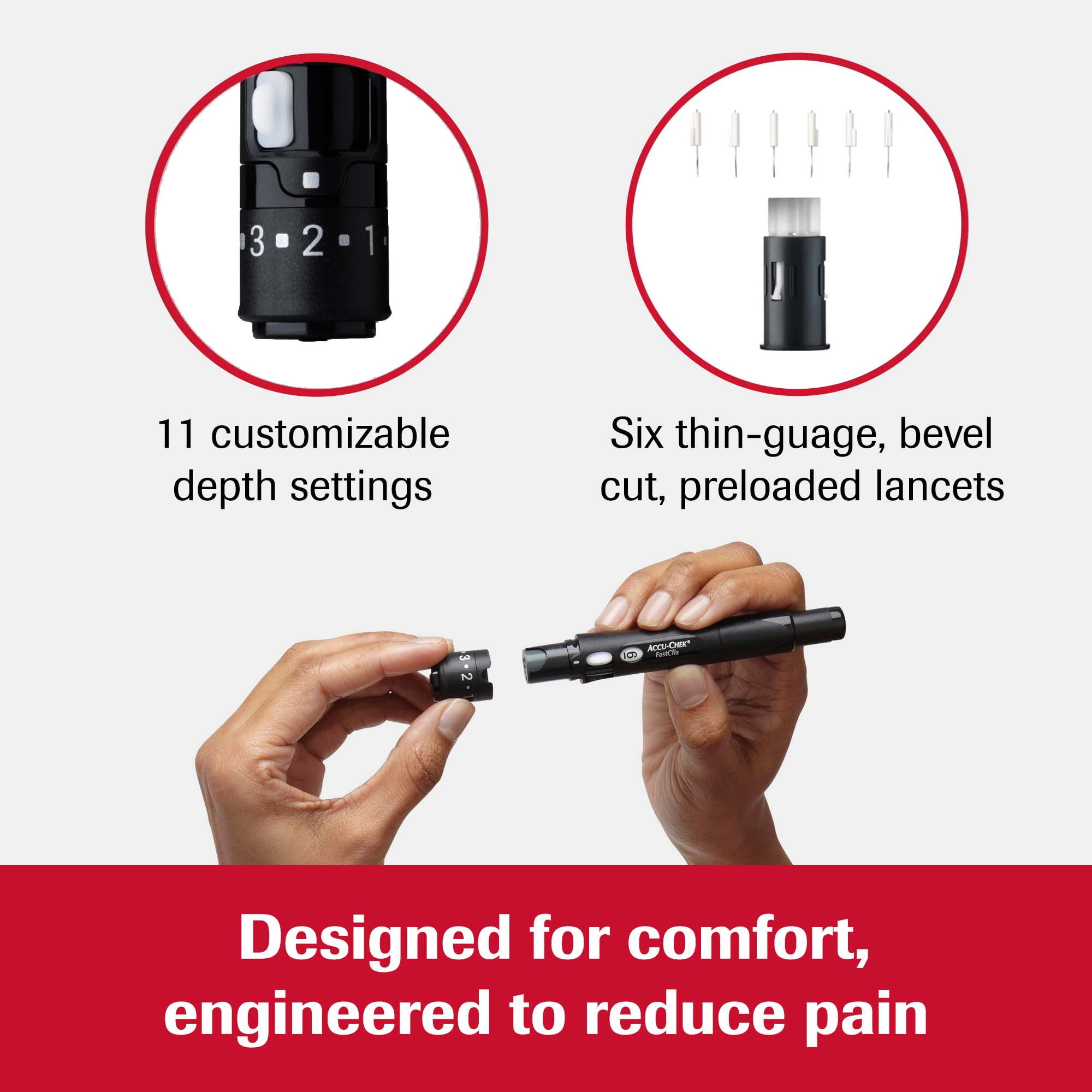 Accu-Chek Diabetes Monitor Kit: Myabetic James Case, Guide Me Meter, Lancets, Strips, Control Solution