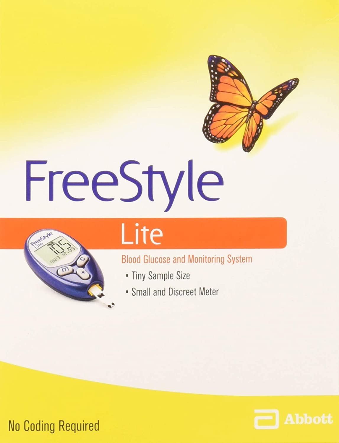 FreeStyle Lite Blood Glucose Monitoring System Test Strips & Lancets, 6-Pack