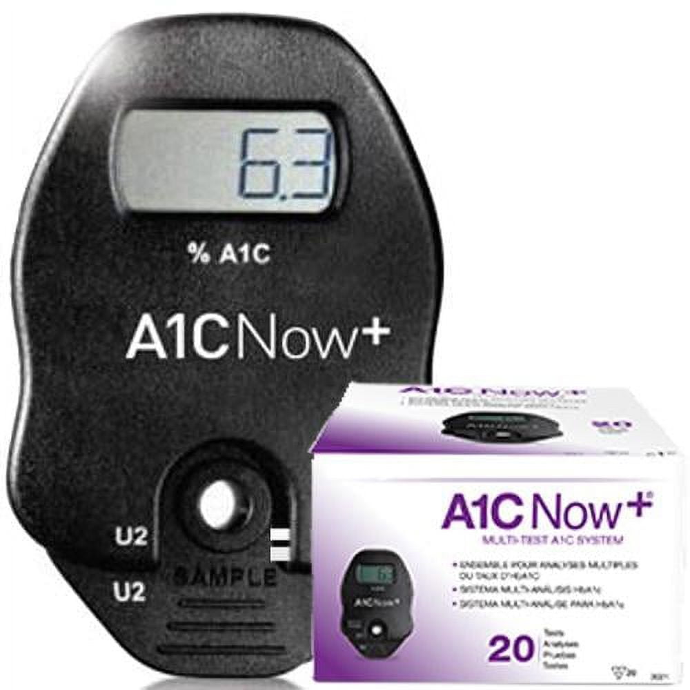 A1C Now+ Multi-Test Blood Glucose Monitor - 20 Tests Pack