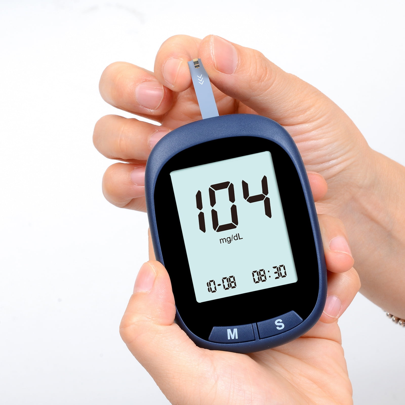 EWXY Blood Sugar Tester Kit: Glucose Monitor Meter for Diabetes Testing