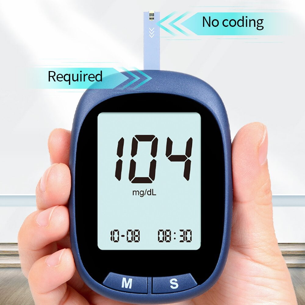 EWXY Blood Sugar Tester Kit: Glucose Monitor Meter for Diabetes Testing