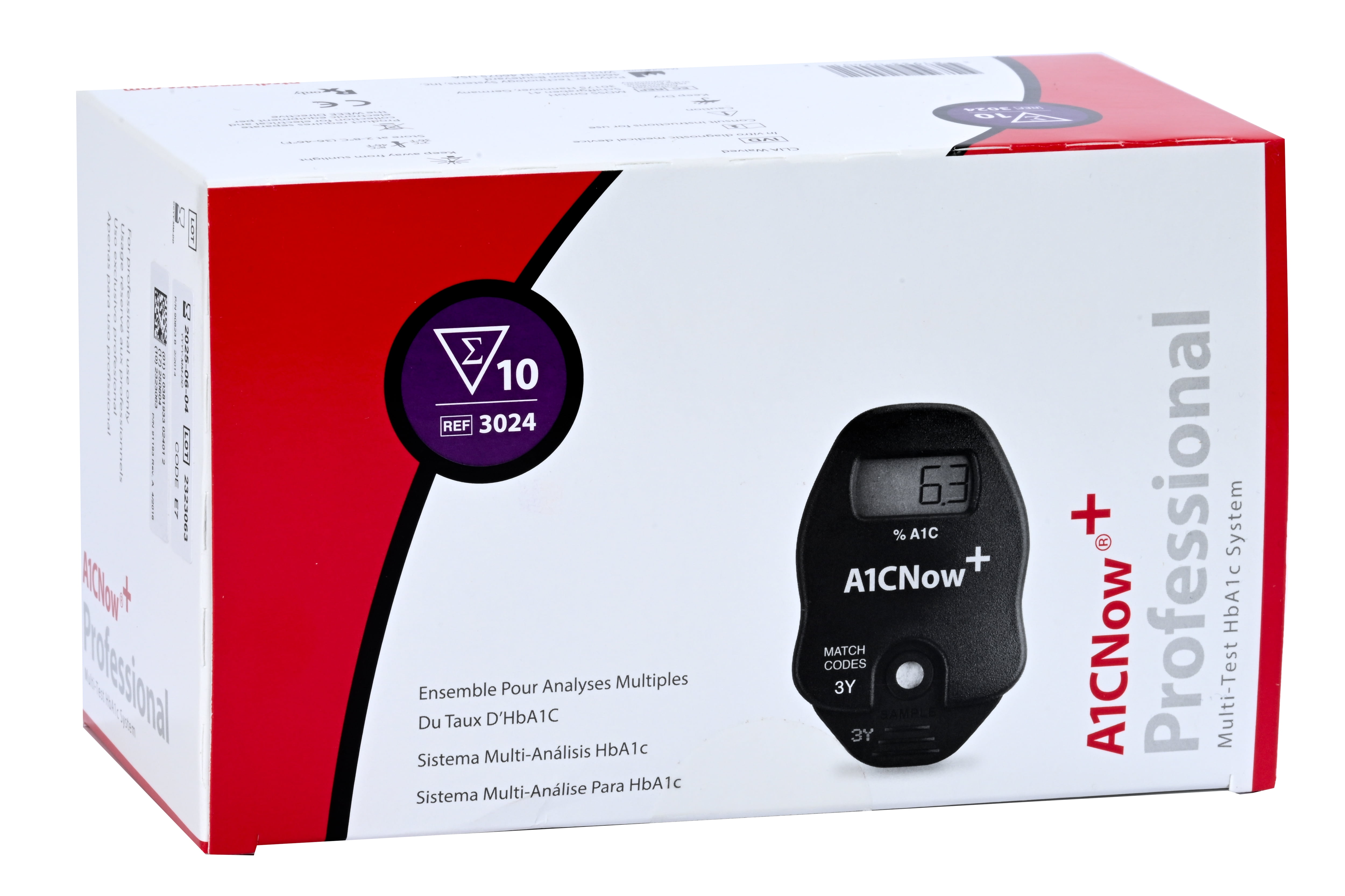 A1CNow Test Kit for Diabetes Monitoring - 10 Blood Sample Tests