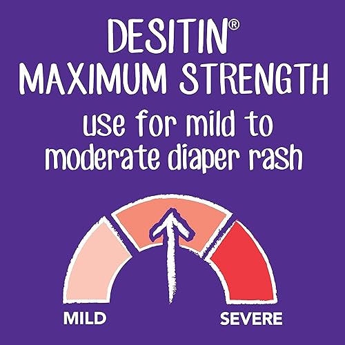 Desitin Maximum Strength Baby Diaper Rash Cream, 40% Zinc Oxide, 4.8 oz - Treatment, Relief & Prevention