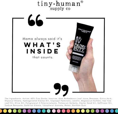 PAIN IN THE BUTT MAX DIAPER RASH CREAM, 40% ZINC OXIDE, 3-PACK - NATURAL INGREDIENTS, SOOTHING RAPID RELIEF