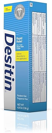 Desitin Daily Defense Baby Diaper Rash Cream with Zinc Oxide - Hypoallergenic, 4.8 oz