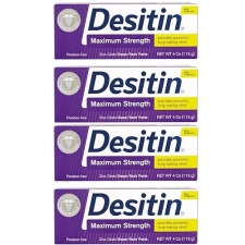 Desitin Maximum Strength Diaper Rash Paste, 4 oz (Pack of 4)