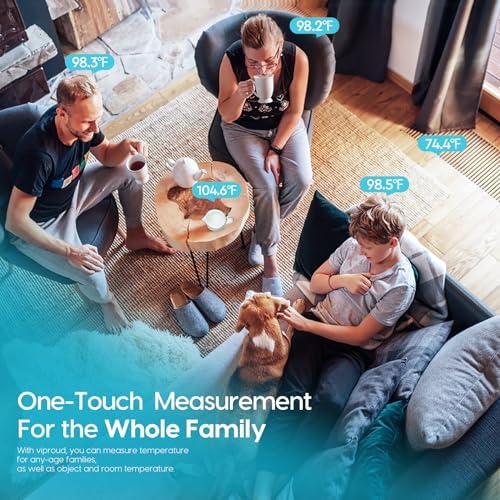 VIPROUD FAST ACCURATE THERMOMETER FOR ADULTS & KIDS, FEVER ALARM, MUTE MODE - FSA HSA ELIGIBLE