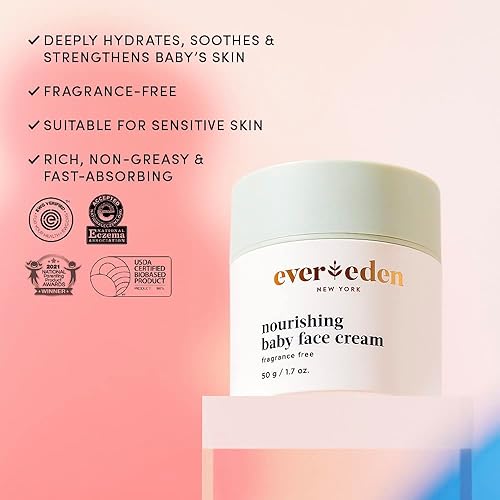 EVEREDEN NOURISHING BABY FACE CREAM 1.7 OZ. | NON-TOXIC & FRAGRANCE-FREE BABY LOTION