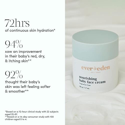 EVEREDEN NOURISHING BABY FACE CREAM 1.7 OZ. | NON-TOXIC & FRAGRANCE-FREE BABY LOTION